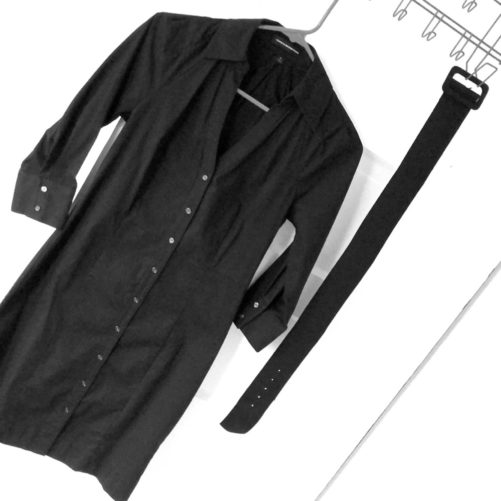 Black Express Design Studio dress with belt